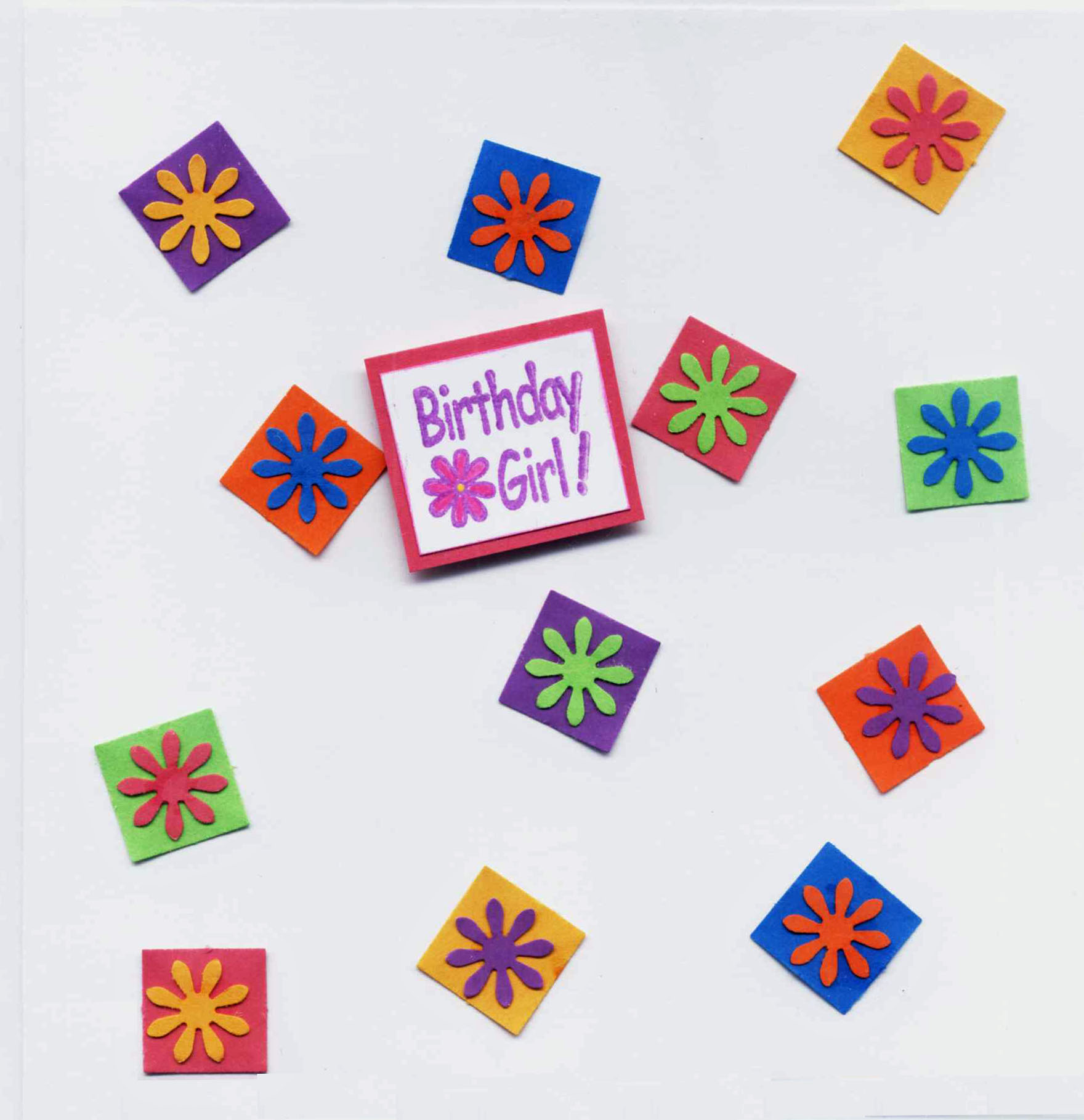 Flower Power - Handmade card design featuring a petal design.Suitable for Birthday and many other occasions